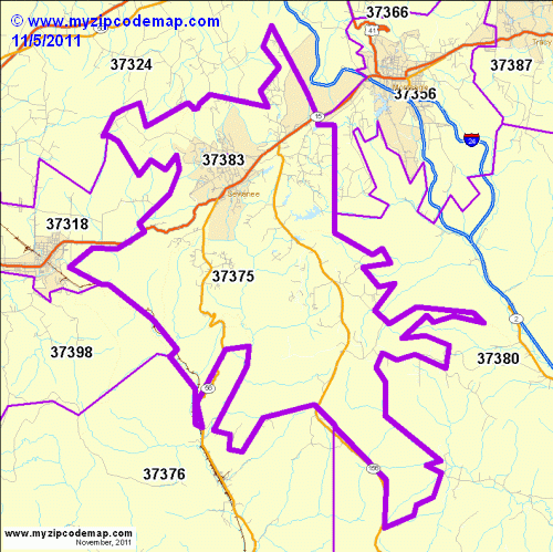map of 37375