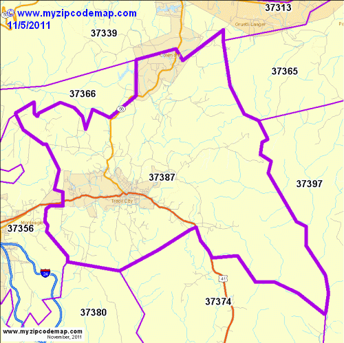 map of 37387