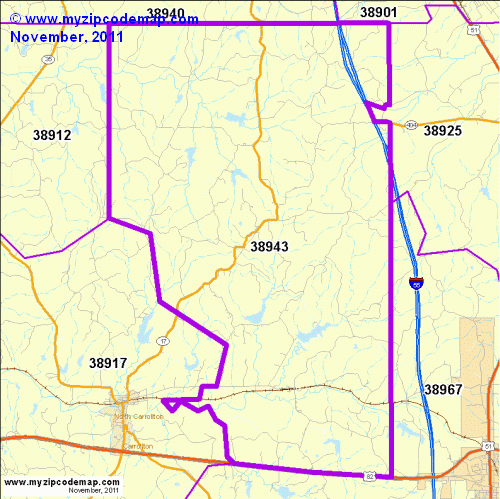 map of 38943
