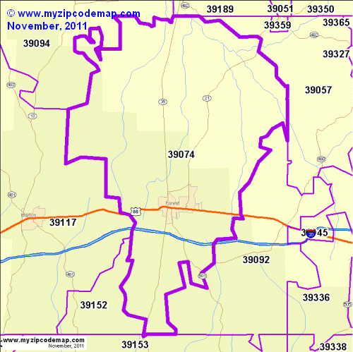 map of 39074