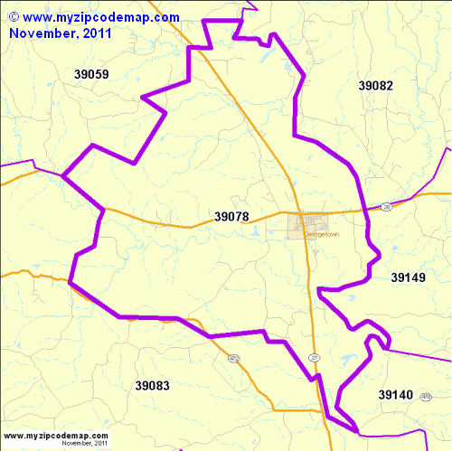 map of 39078