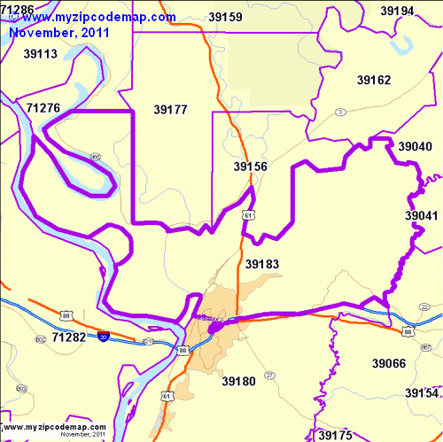 map of 39183