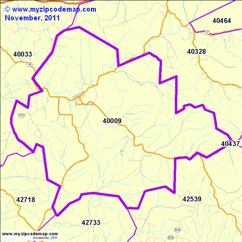 map of 40009