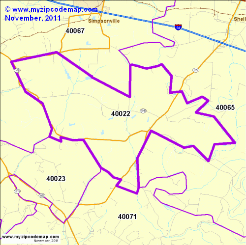 map of 40022