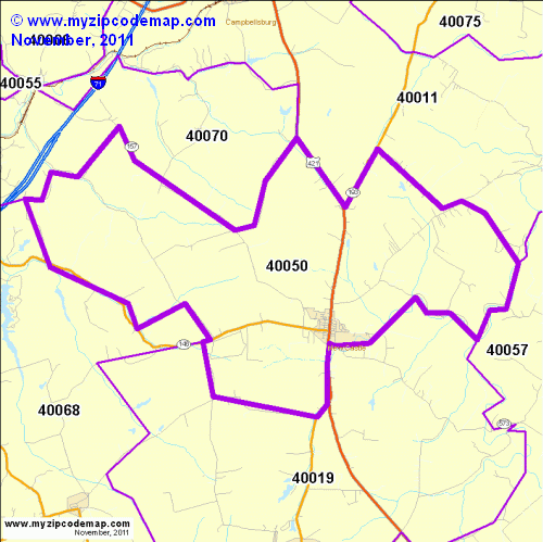 map of 40050