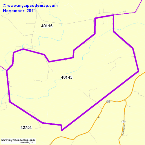 map of 40145