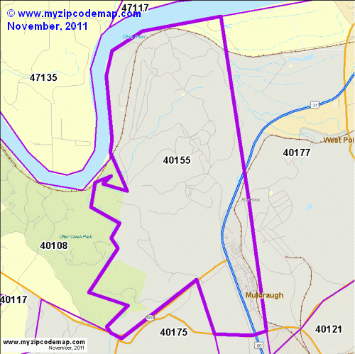 map of 40155
