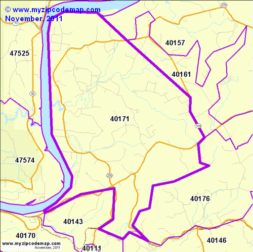 map of 40171