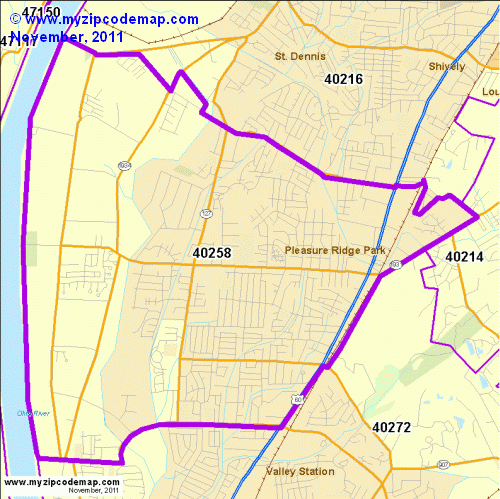 map of 40258