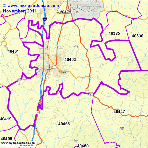 map of 40403