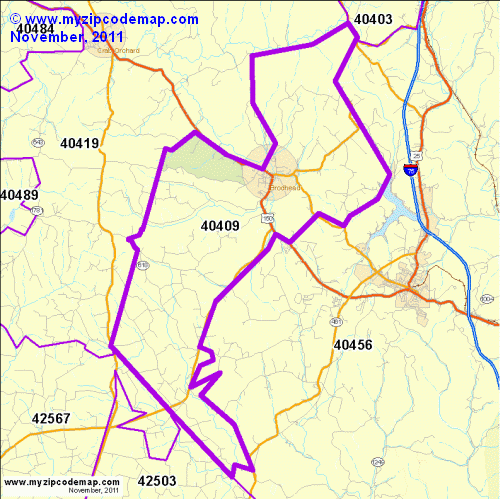 map of 40409
