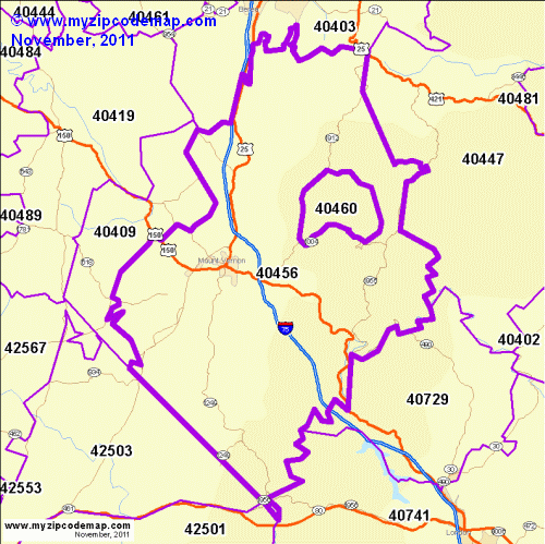 map of 40456