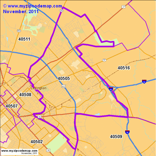 map of 40505