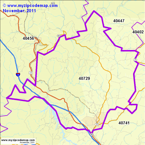 map of 40729