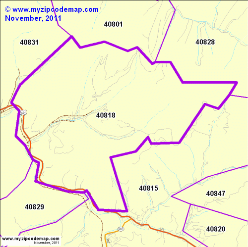 map of 40818