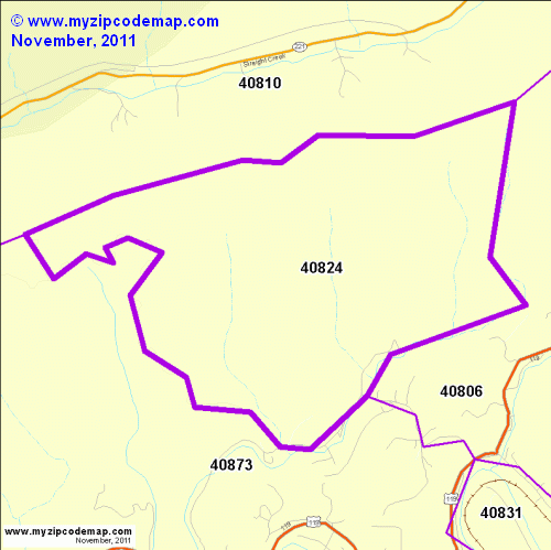 map of 40824