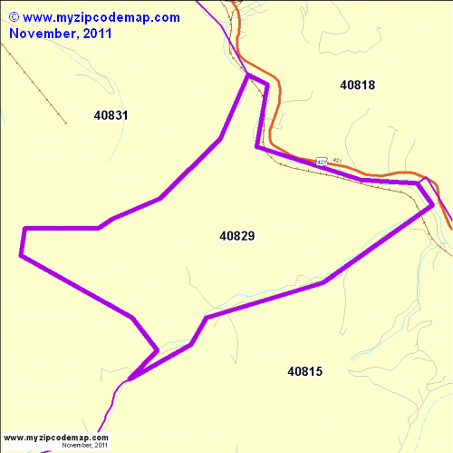 map of 40829
