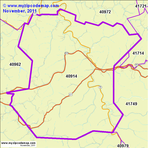 map of 40914