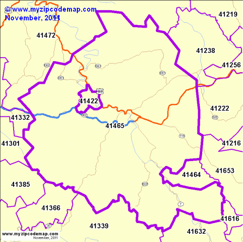 map of 41465