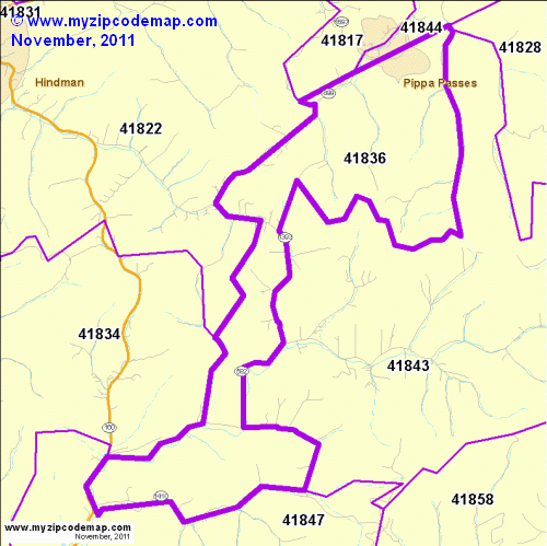 map of 41836