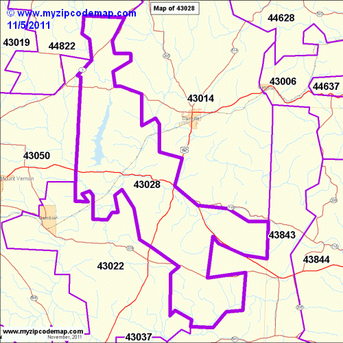 map of 43028