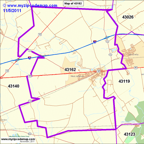 map of 43162