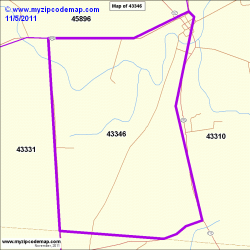 map of 43346