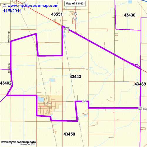 map of 43443