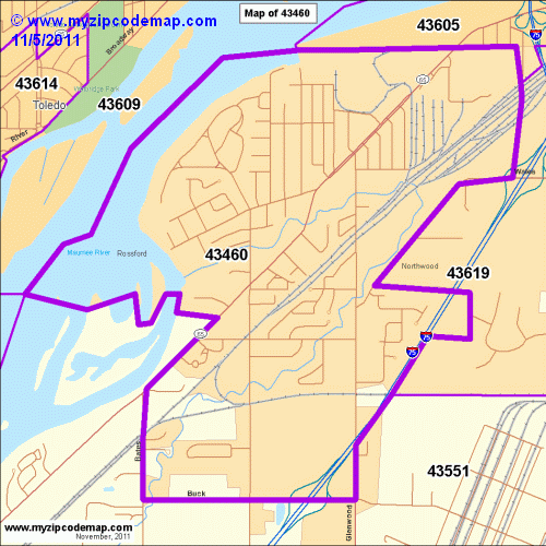 map of 43460
