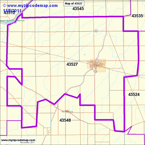map of 43527