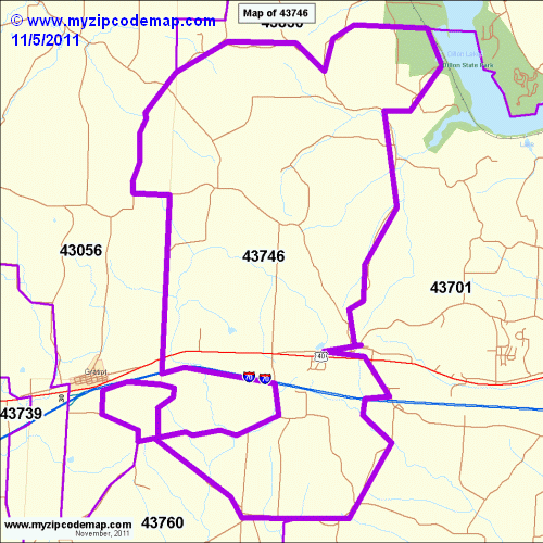 map of 43746