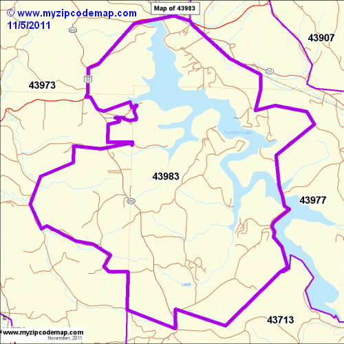 map of 43983