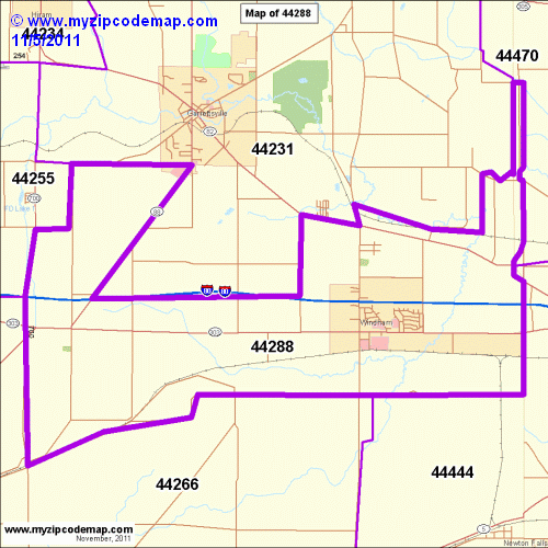 map of 44288