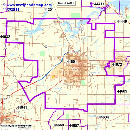 Home  Ohio - Map of Zip Code 44601 and brief demographic profile ...