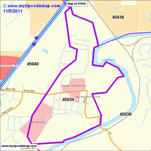 map of 45034