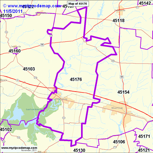 map of 45176