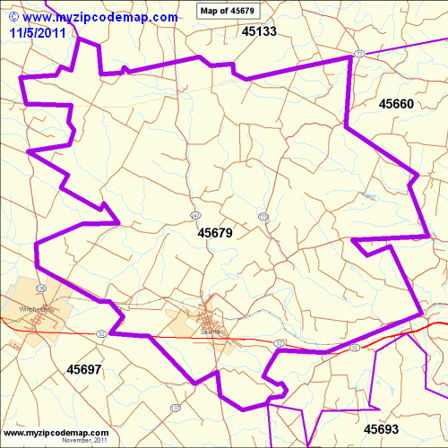 map of 45679