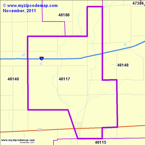 map of 46117