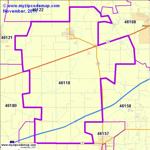 map of 46118