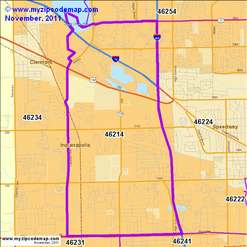 map of 46214