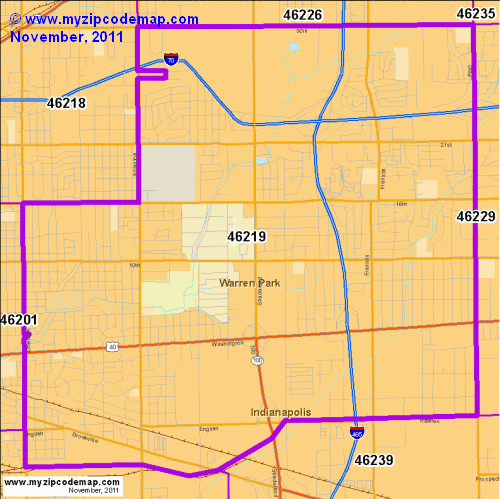 map of 46219