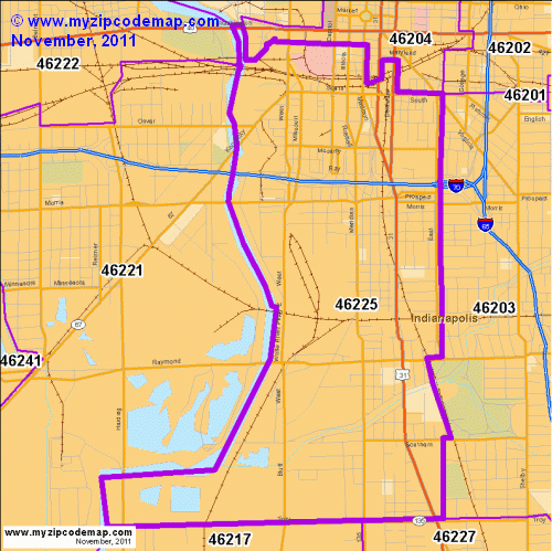 map of 46225