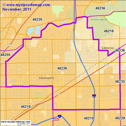 map of 46226