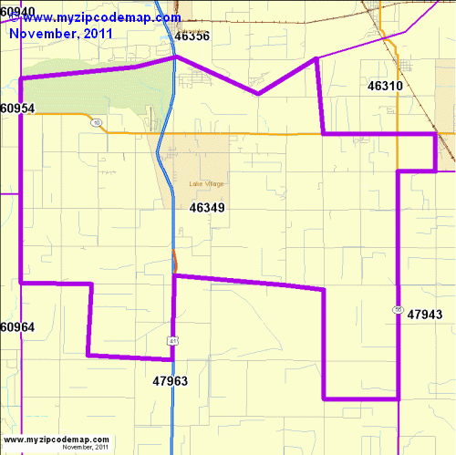 map of 46349