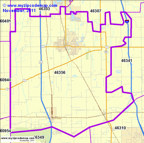 map of 46356