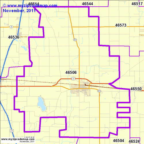 map of 46506