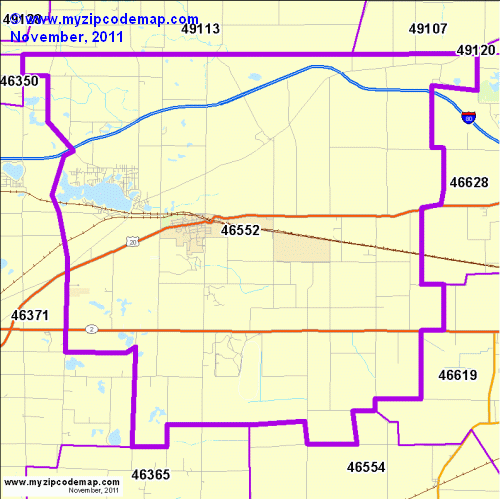 map of 46552