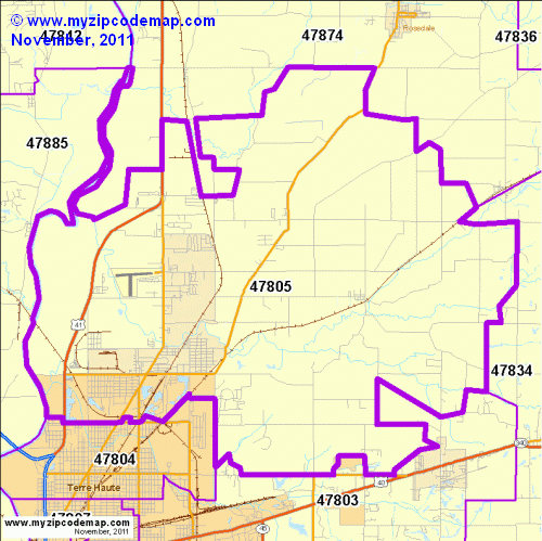 map of 47805