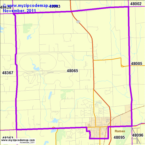map of 48065