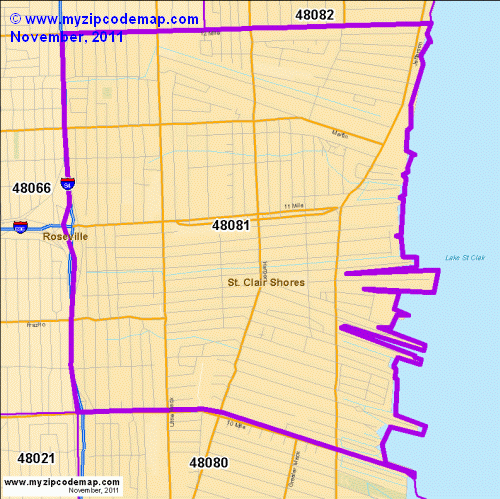 map of 48081